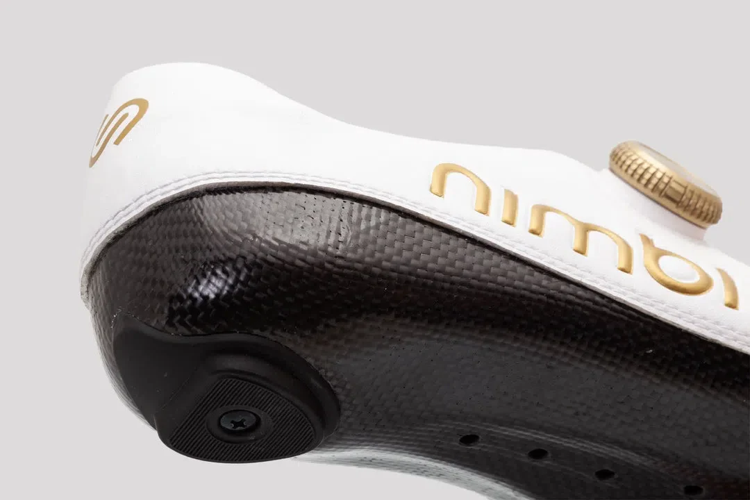 NIMBL Road Cycling Shoes Ultimate - White/Gold - Image 7
