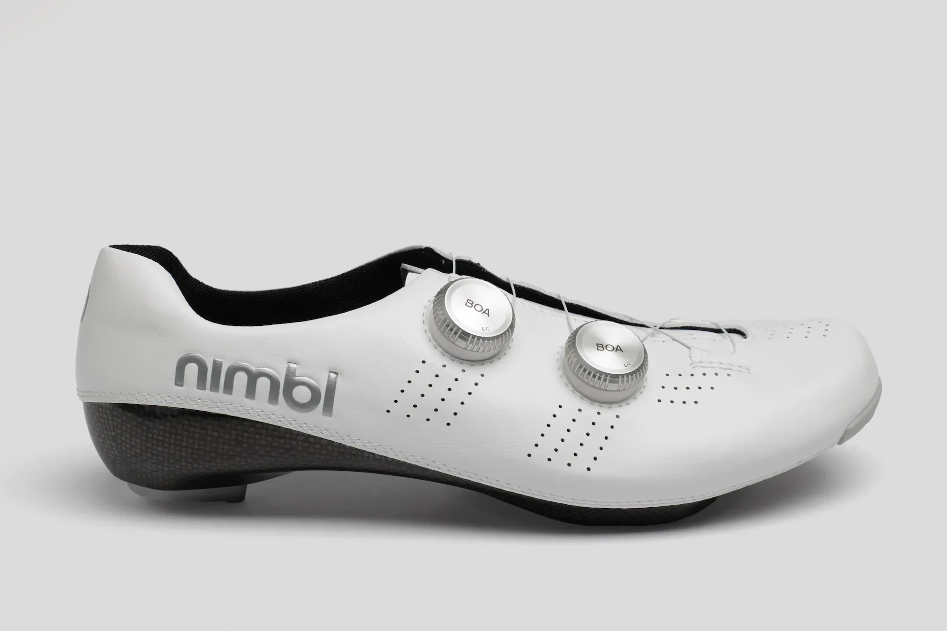 NIMBL Road Cycling Shoes Ultimate Exceed 2026 - White/Silver - Image 2