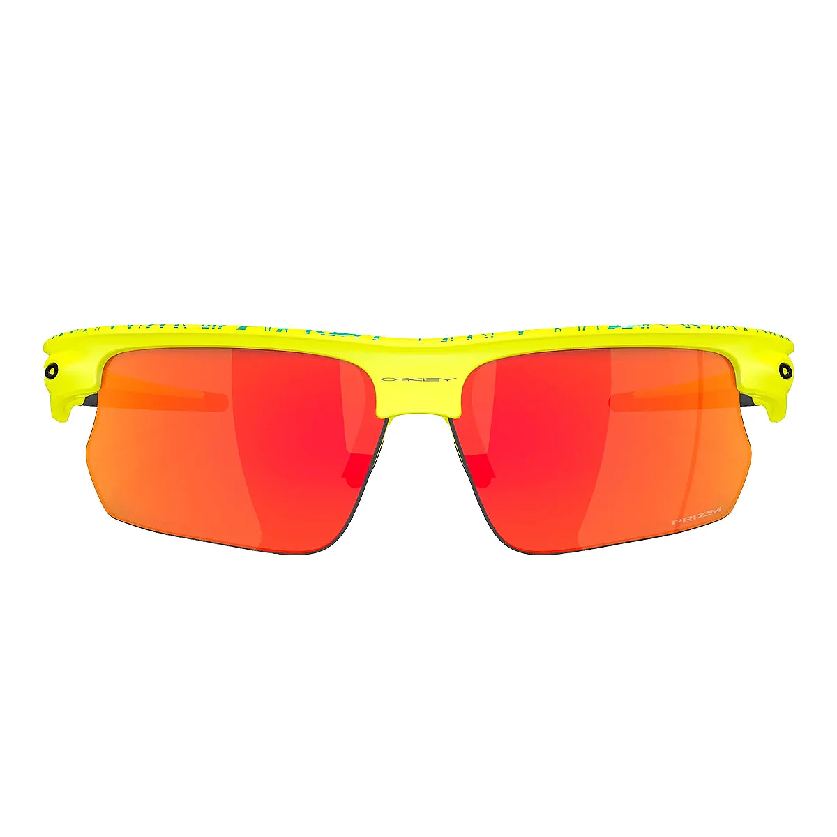 OAKLEY Bisphaera Eyewear Inner Spark - Matte Tennis Ball Yellow/Celeste Neuron Prizm Ruby - Image 2