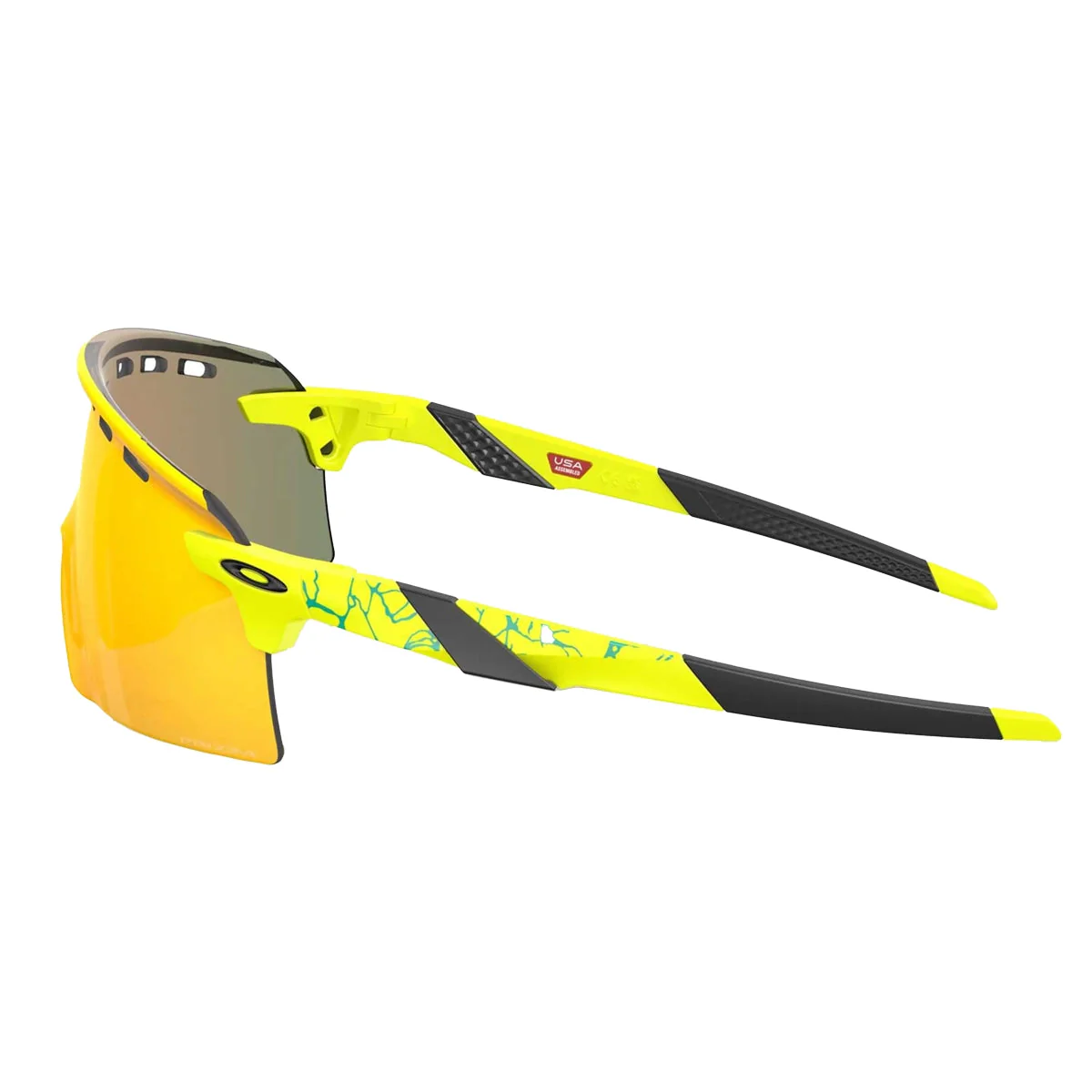 OAKLEY Encoder Strike Vented Eyewear Inner Spark - Matte Tennis Ball Yellow Prizm Ruby - Image 5