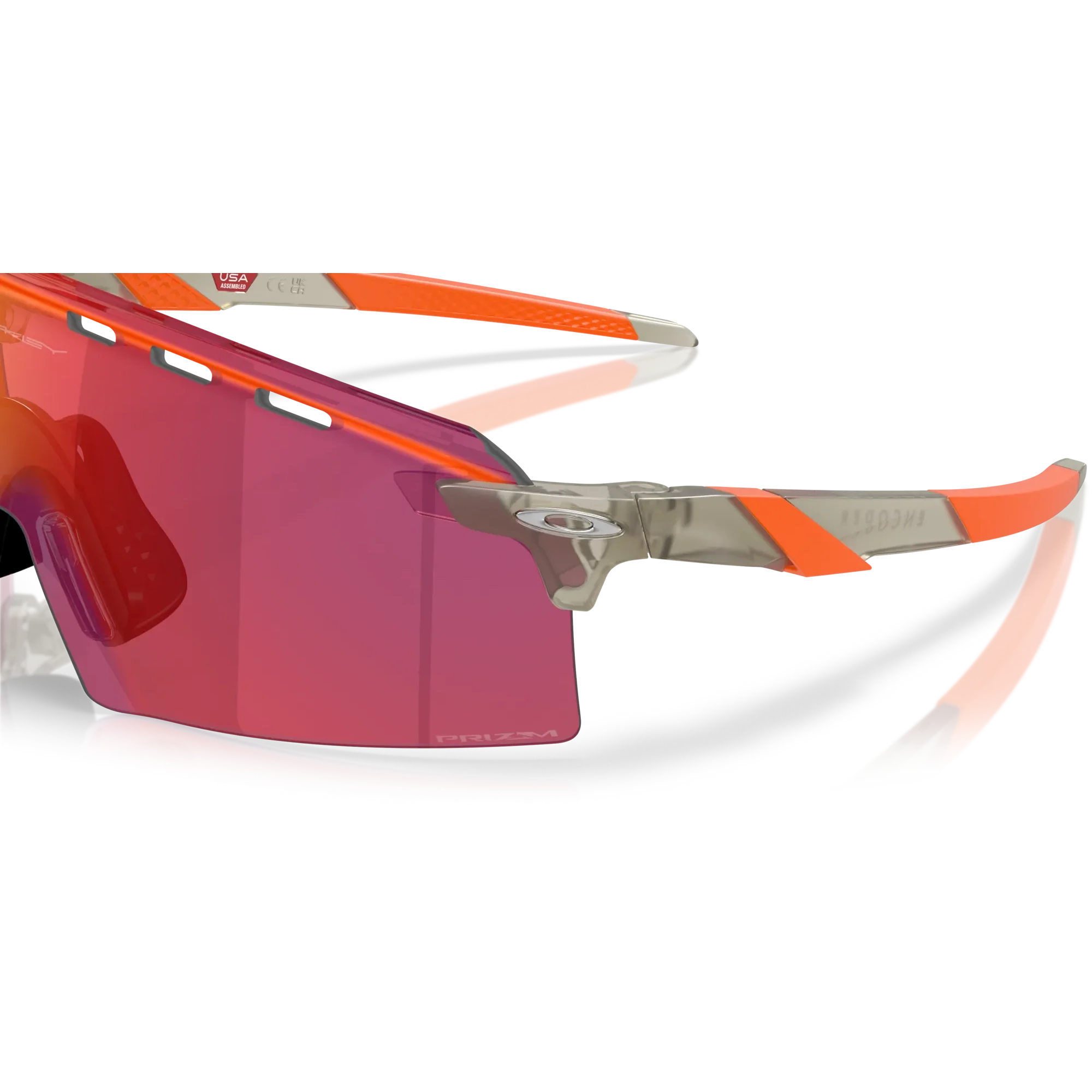 OAKLEY Encoder Strike Vented Eyewear - Matte Grey Ink Prizm Road - Image 5