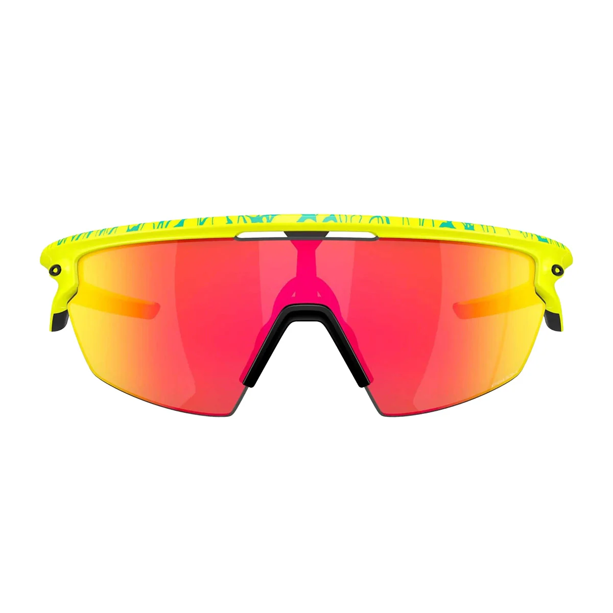 OAKLEY Sphaera Eyewear Inner Spark - Matte Tennis Ball/Celeste Neuron Prizm Ruby - Image 2