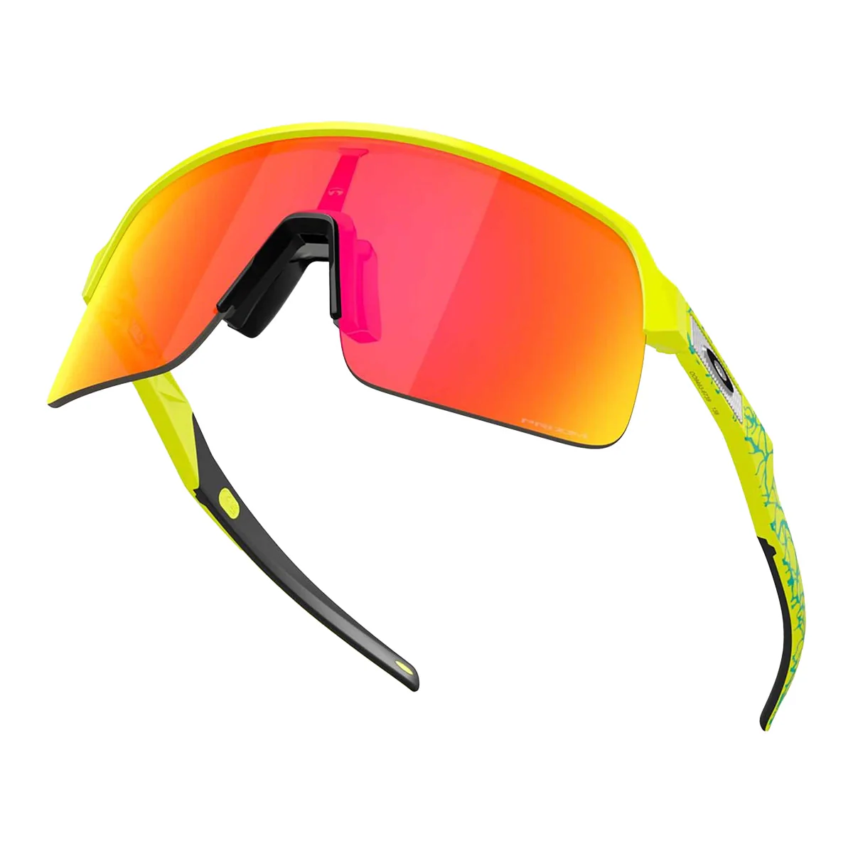 OAKLEY Sutro Lite Eyewear Inner Spark - Matte Tennis Ball Yellow Prizm Ruby - Image 4