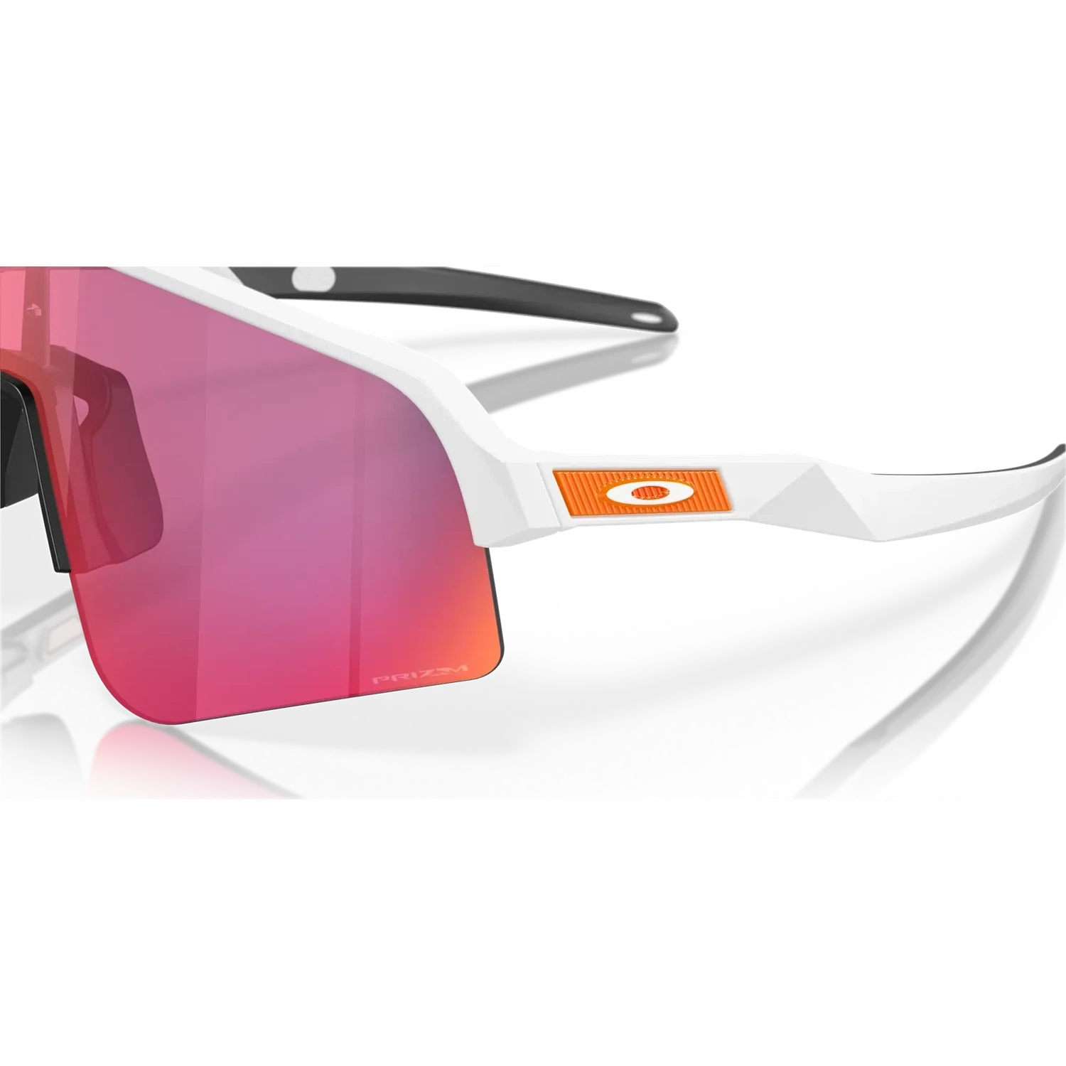 OAKLEY Sutro Lite Sweep Eyewear - Matte White Prizm Road (White/Orange Frame) - Image 4