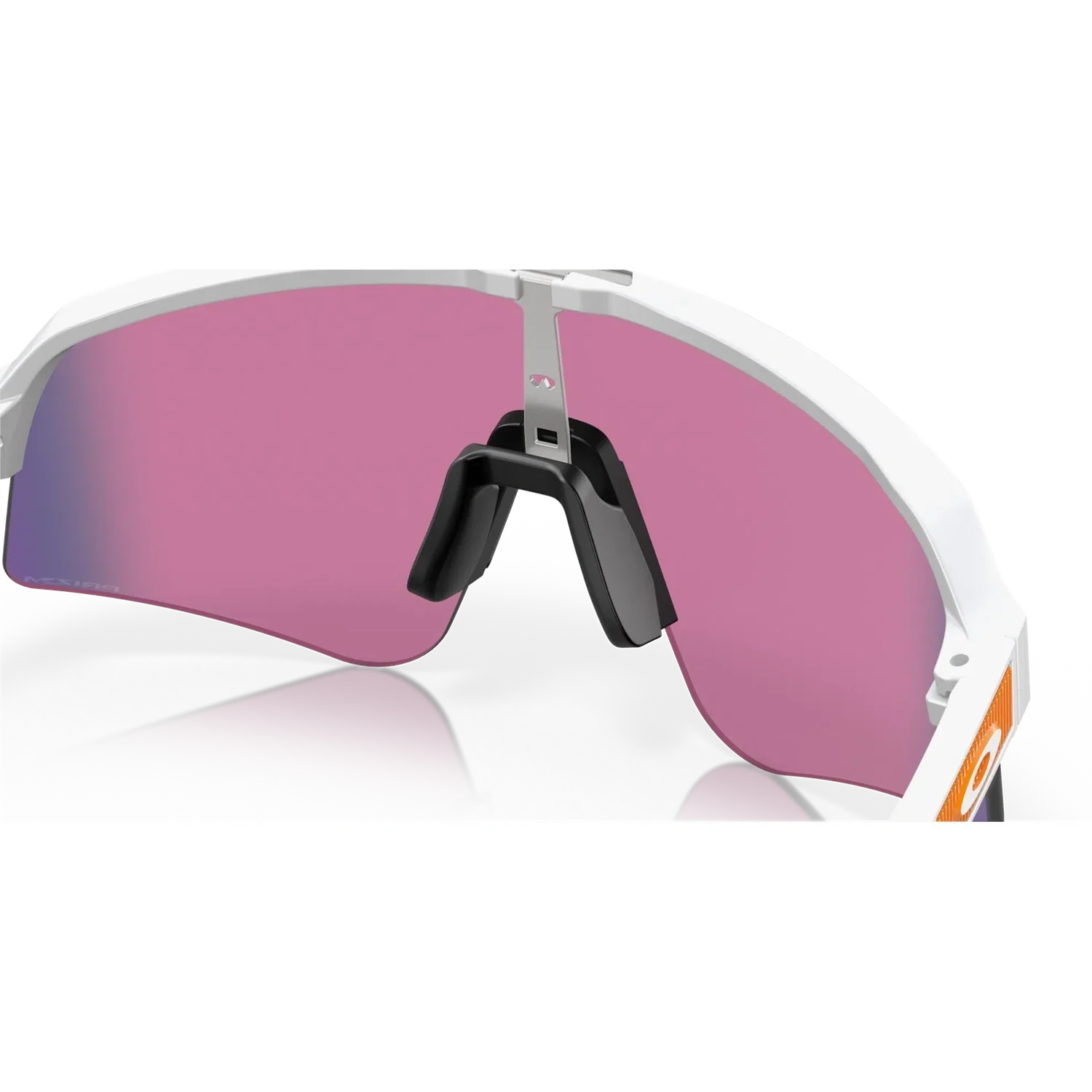 OAKLEY Sutro Lite Sweep Eyewear - Matte White Prizm Road (White/Orange Frame) - Image 5