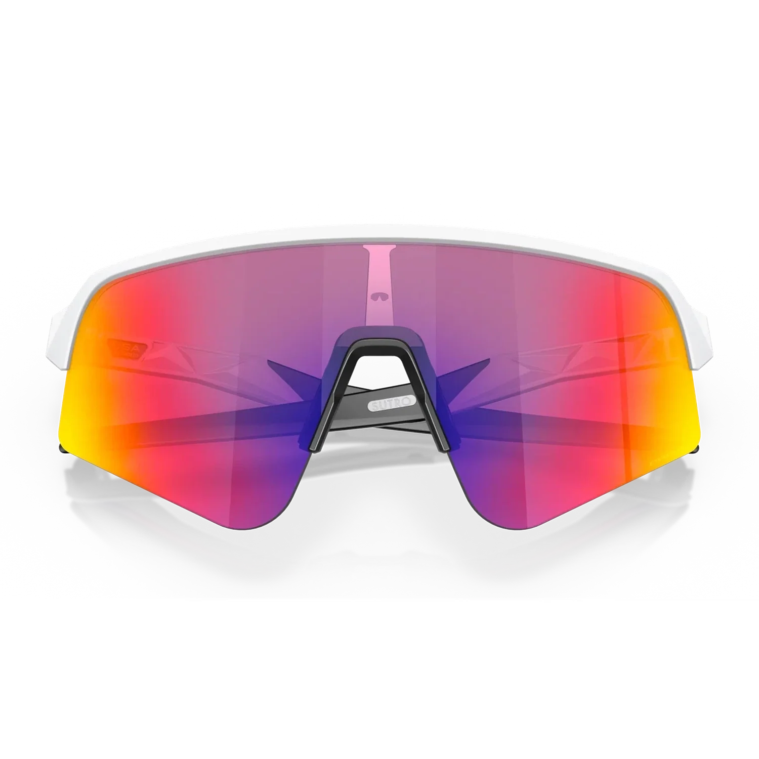 OAKLEY Sutro Lite Sweep Eyewear - Matte White Prizm Road (White/Orange Frame) - Image 6