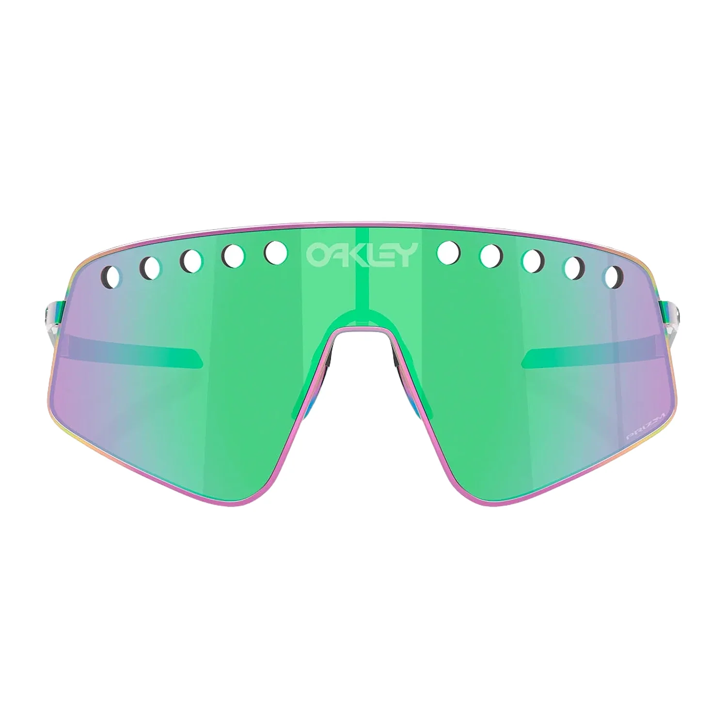 OAKLEY Sutro Ti Sweep Eyewear - Polished Oil Slick Prizm Road Jade - Image 2