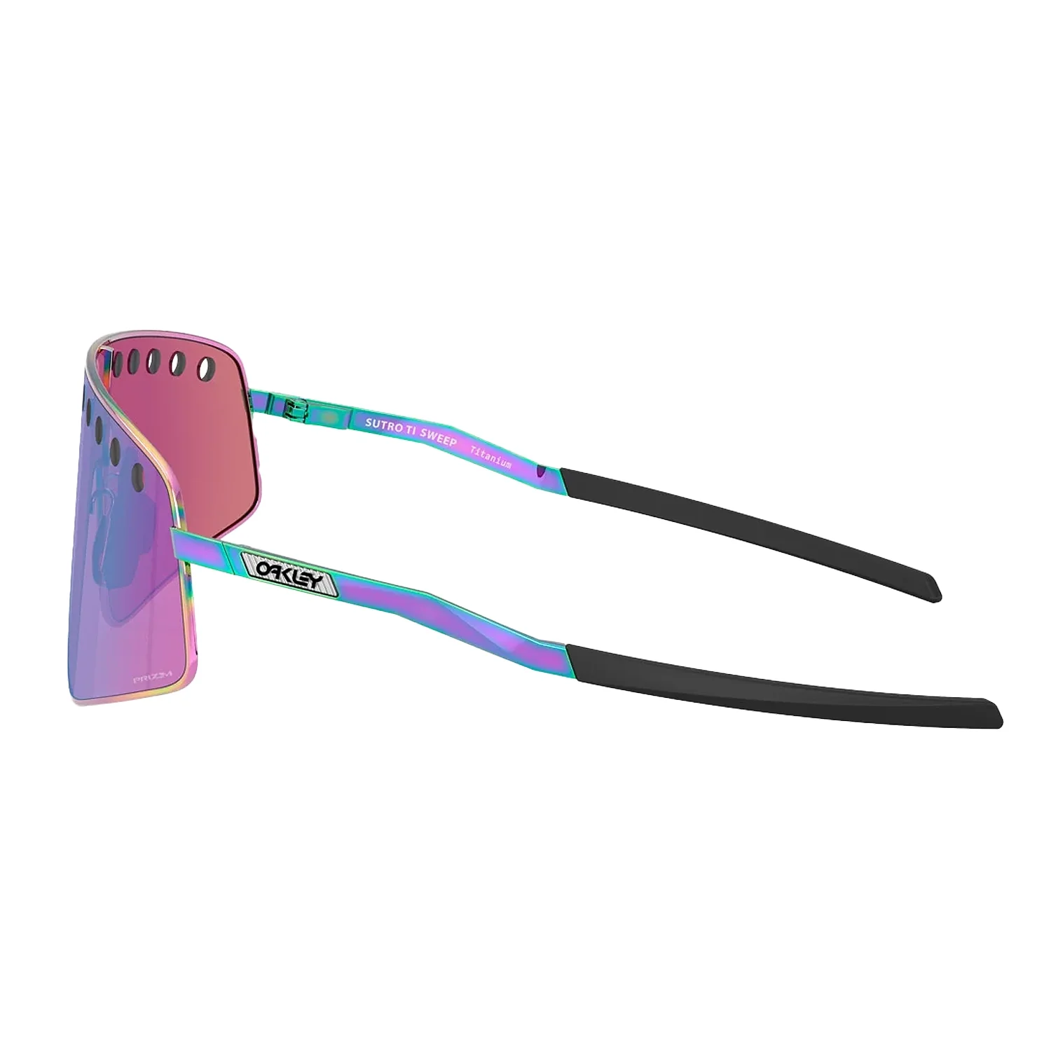 OAKLEY Sutro Ti Sweep Eyewear - Polished Oil Slick Prizm Road Jade - Image 4