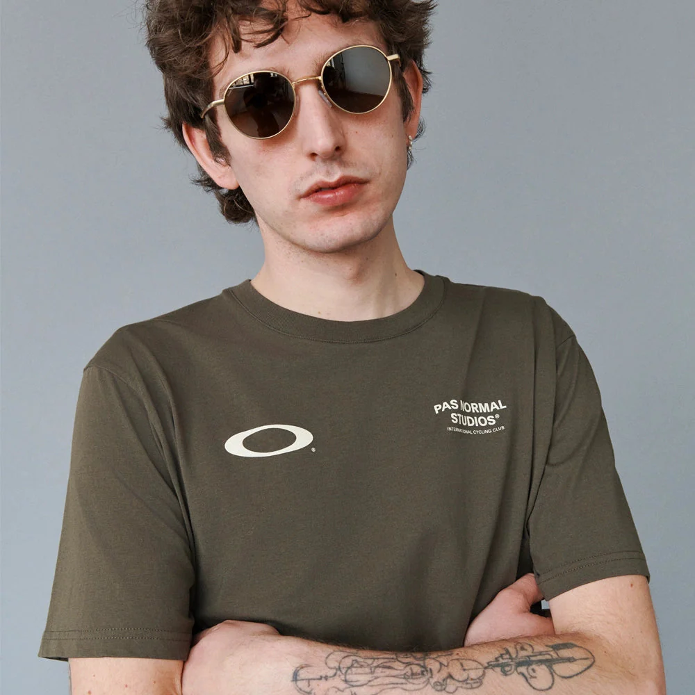 PAS NORMALSTUDIOS X OAKLEY Off Race Tshirt - Black Olive - Image 4