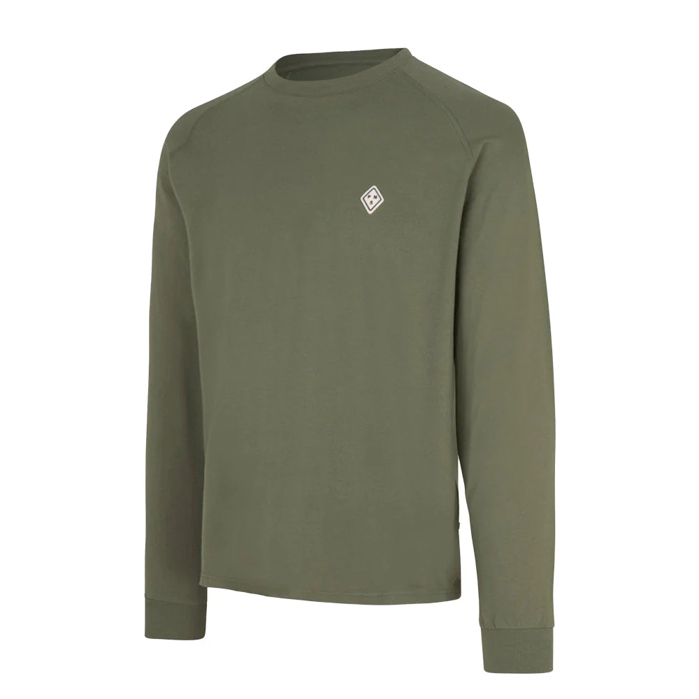PAS NORMAL STUDIOS Off Race  Patch Long Sleeve TShirt - Dusty Olive - Image 2