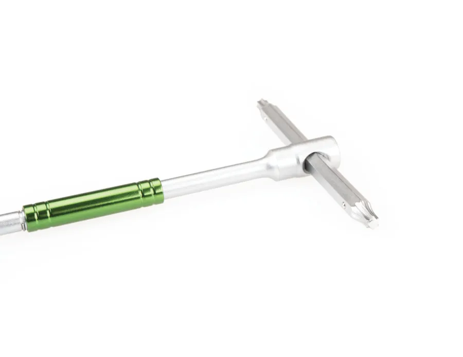 PARK TOOL T25 Sliding THandle Torx Compatible Wrench - Silver/Green - Image 2