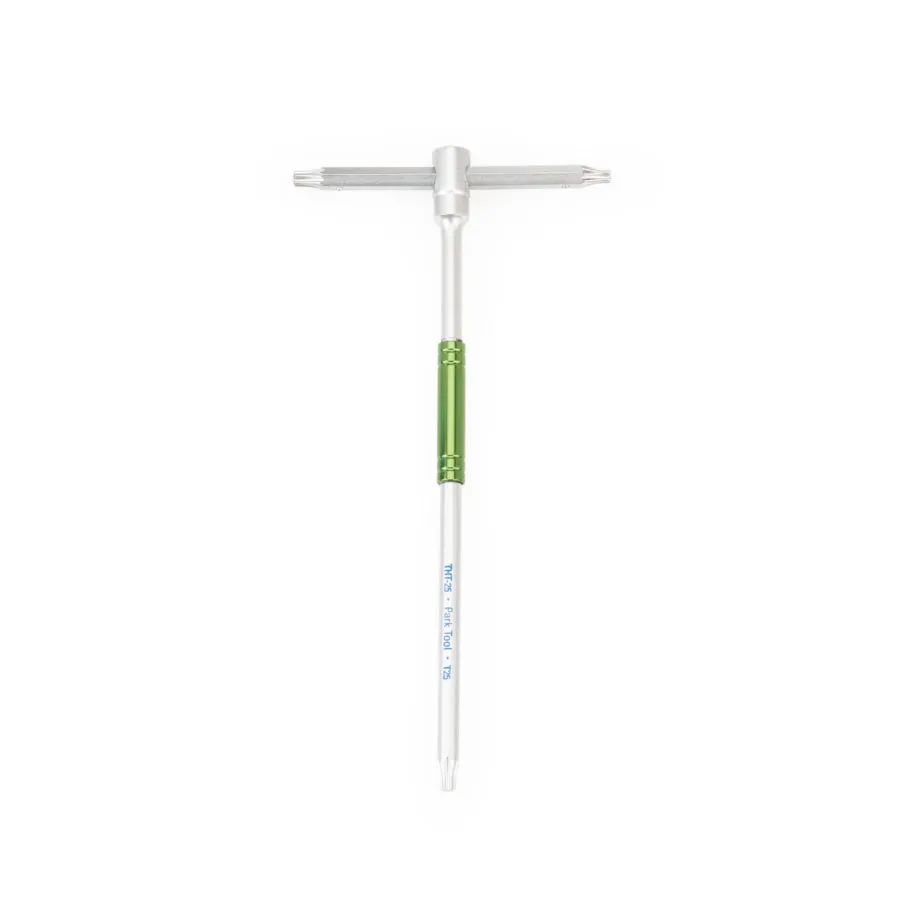 PARK TOOL T25 Sliding THandle Torx Compatible Wrench - Silver/Green - Image 3