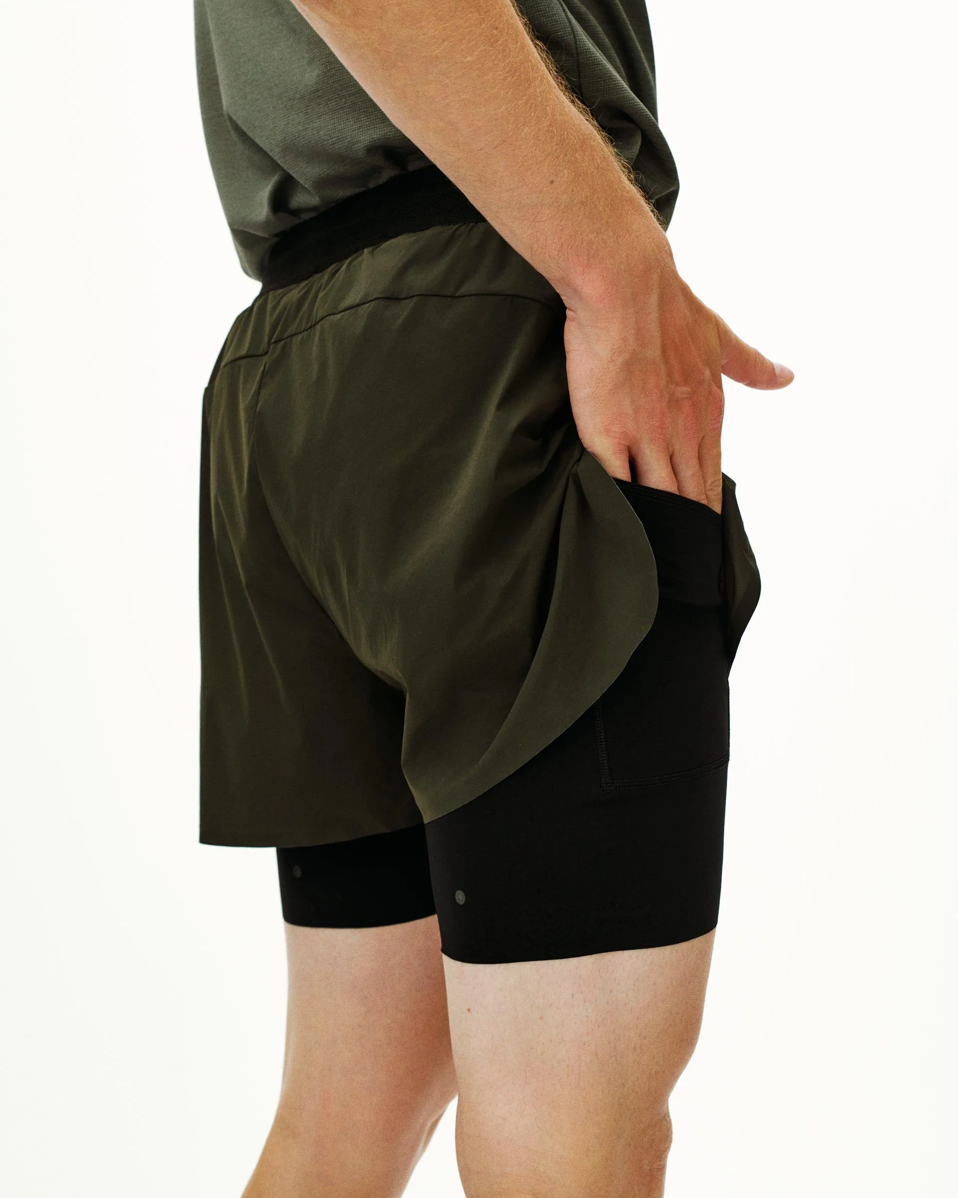 PAS NORMAL STUDIOS Balance 2 In 1 Shorts - Dark Olive - Image 5