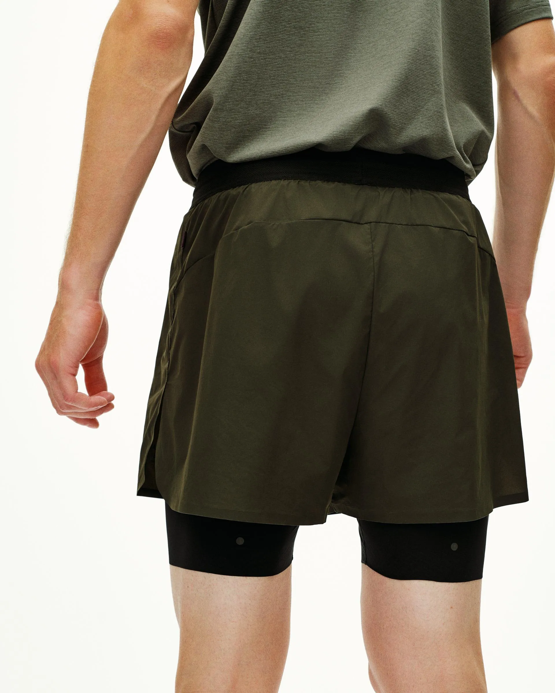PAS NORMAL STUDIOS Balance 2 In 1 Shorts - Dark Olive - Image 7