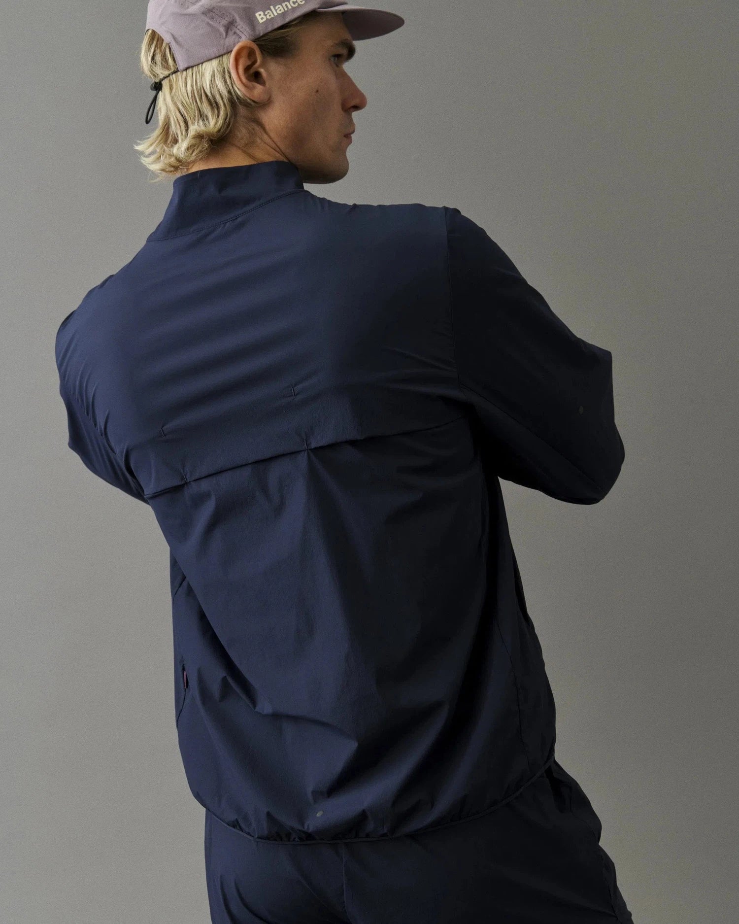 PAS NORMAL STUDIOS Balance Half Zip Jacket - Navy - Image 6
