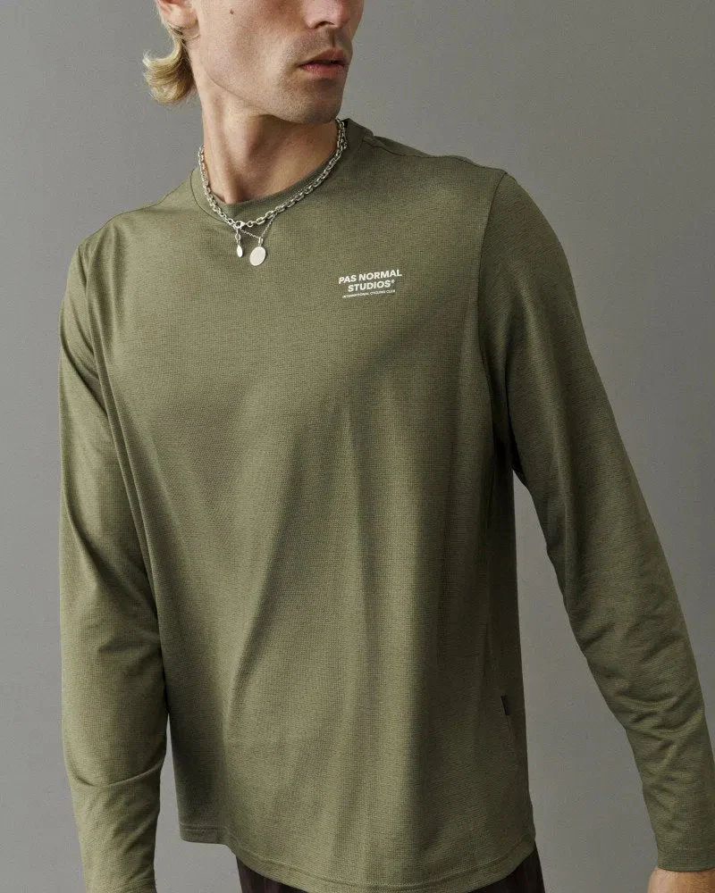 PAS NORMAL STUDIOS Balance Long Sleeve Tshirt - Olive Grey - Image 4