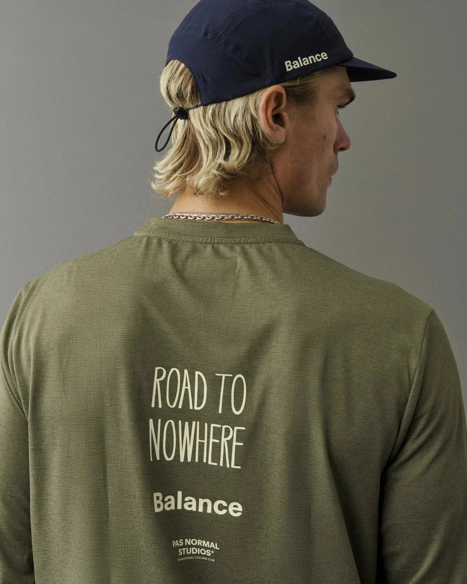 PAS NORMAL STUDIOS Balance Long Sleeve Tshirt - Olive Grey - Image 6