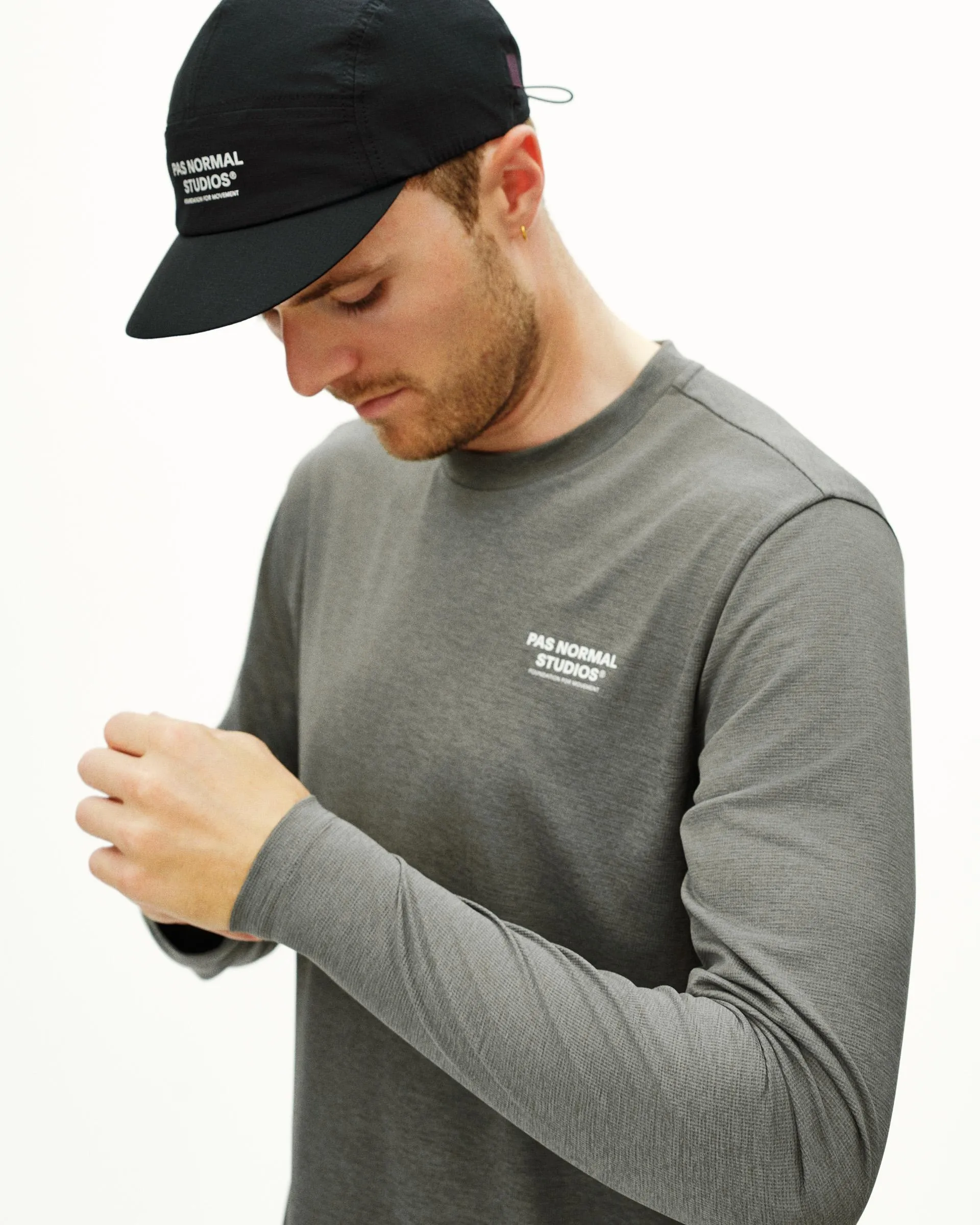 PAS NORMAL STUDIOS Balance Long Sleeve Tshirt ND - Medium Grey - Image 3