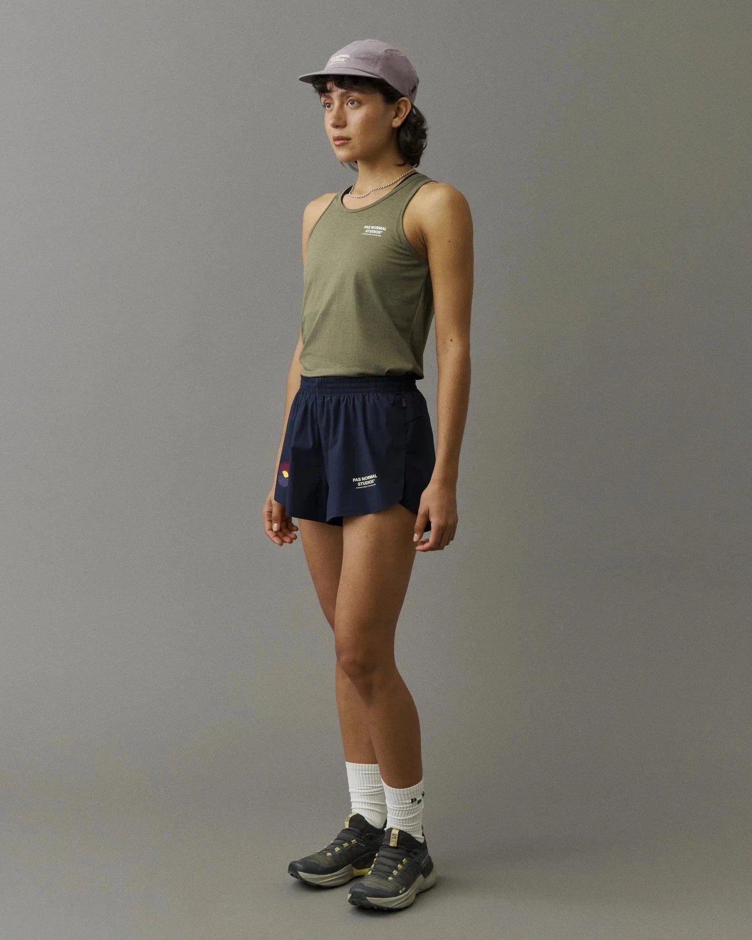 PAS NORMAL STUDIOS Balance Sleeveless Women Top - Olive Grey - Image 4