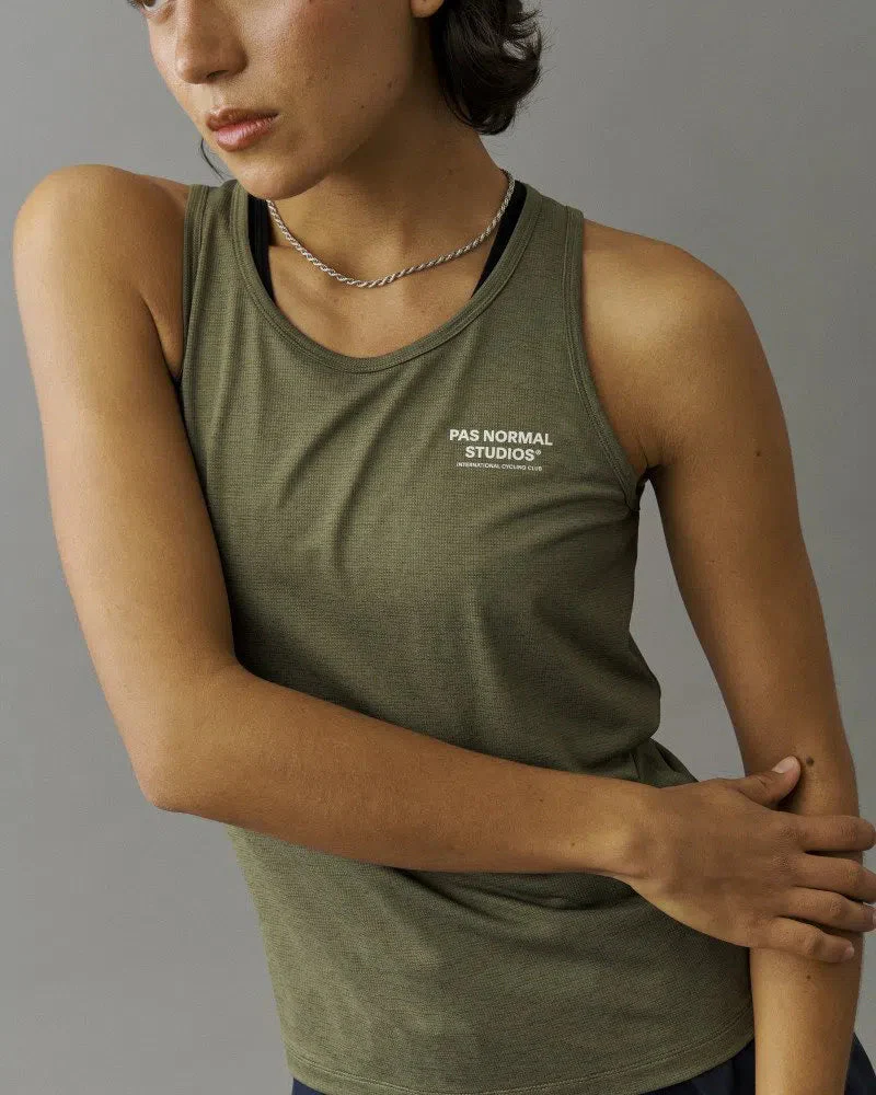 PAS NORMAL STUDIOS Balance Sleeveless Women Top - Olive Grey - Image 7