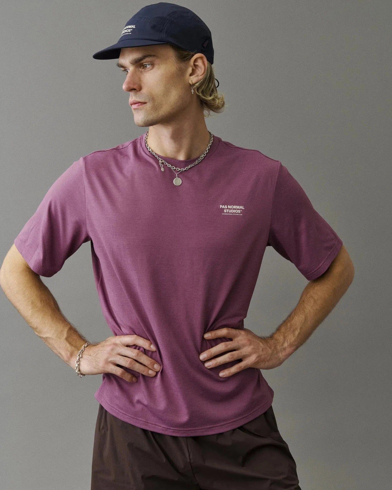 PAS NORMAL STUDIOS Balance Tshirt AW2023 - Mauve - Image 3
