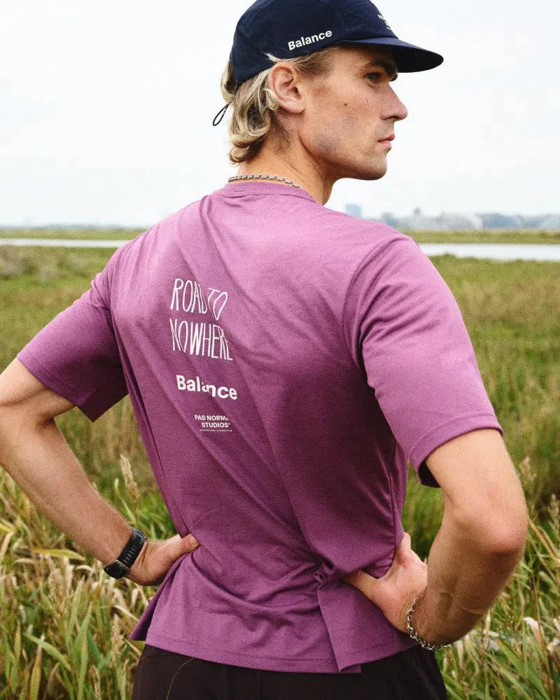 PAS NORMAL STUDIOS Balance Tshirt AW2023 - Mauve - Image 6