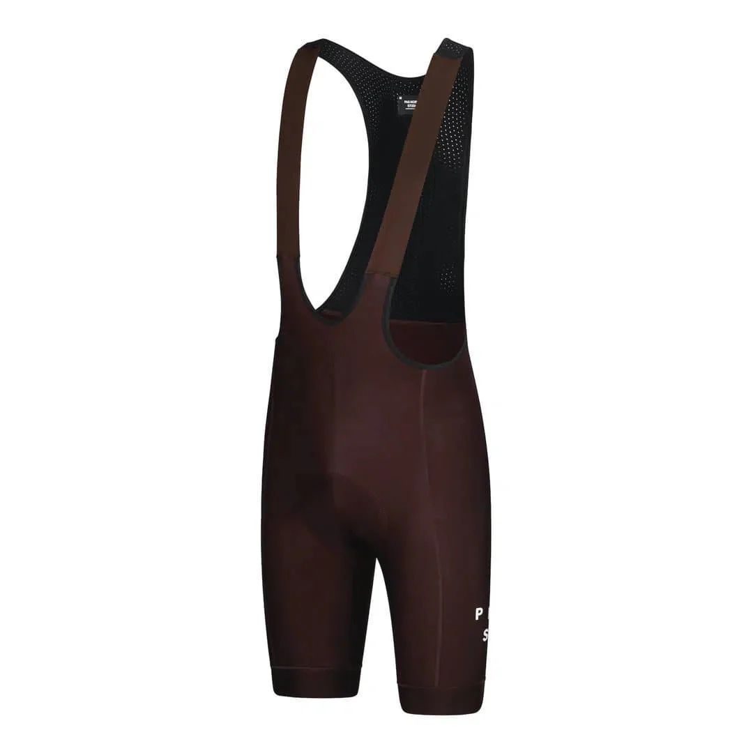 PAS NORMAL STUDIOS Control Fleece Bib Shorts - Dark Red - Image 3