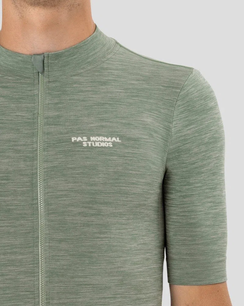 PAS NORMAL STUDIOS ESCAPISM Knit SS Jersey - Medium Grey - Image 3