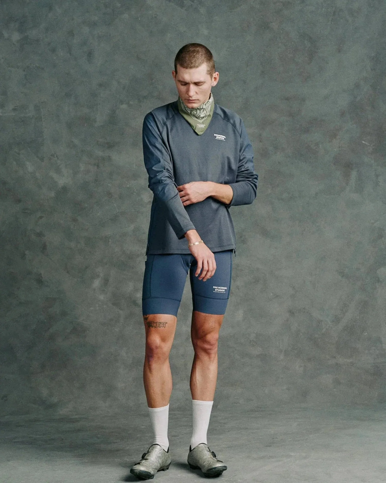 PAS NORMAL STUDIOS ESCAPISM Technical LS Tshirt - Classic Blue - Image 4