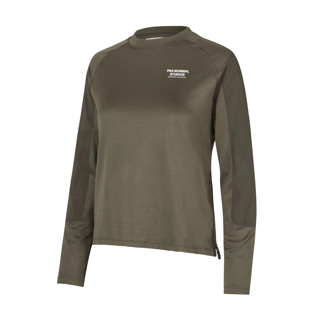 PAS NORMAL STUDIOS ESCAPISM Technical LS Women Tshirt - Dark Stone - Image 3