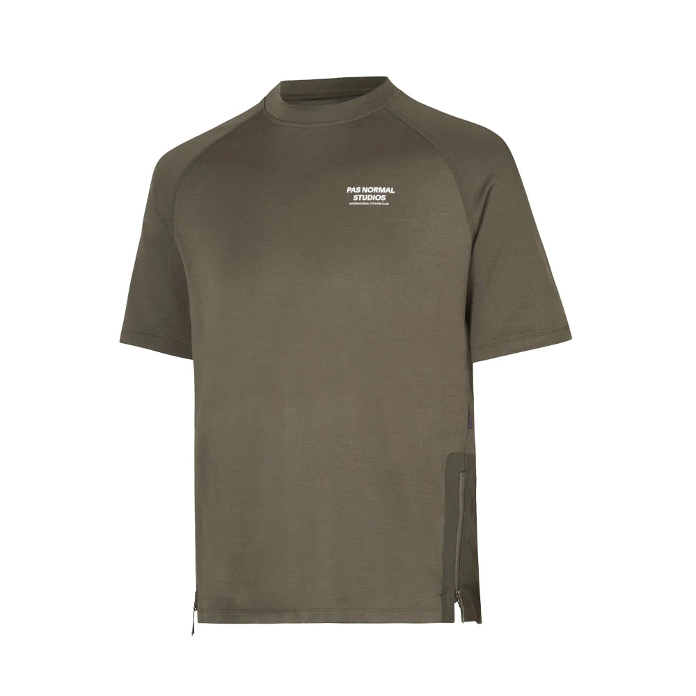 PAS NORMAL STUDIOS ESCAPISM Technical SS Tshirt - Dark Stone - Image 3