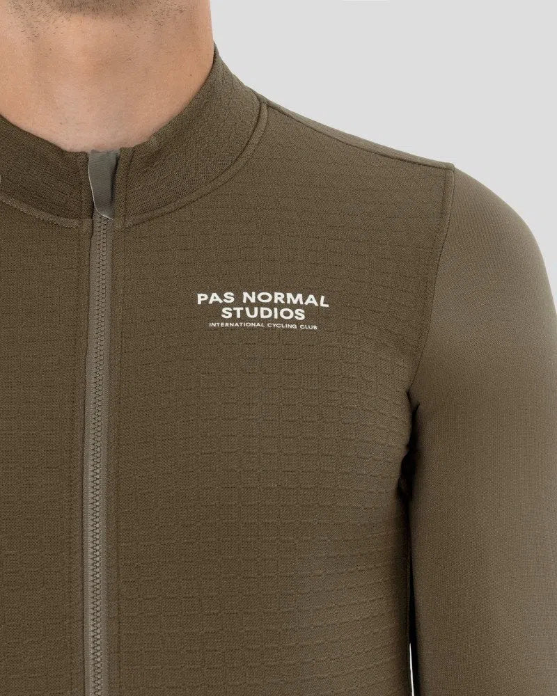 PAS NORMAL STUDIOS ESCAPISM Wool LS Jersey - Dark Stone - Image 4
