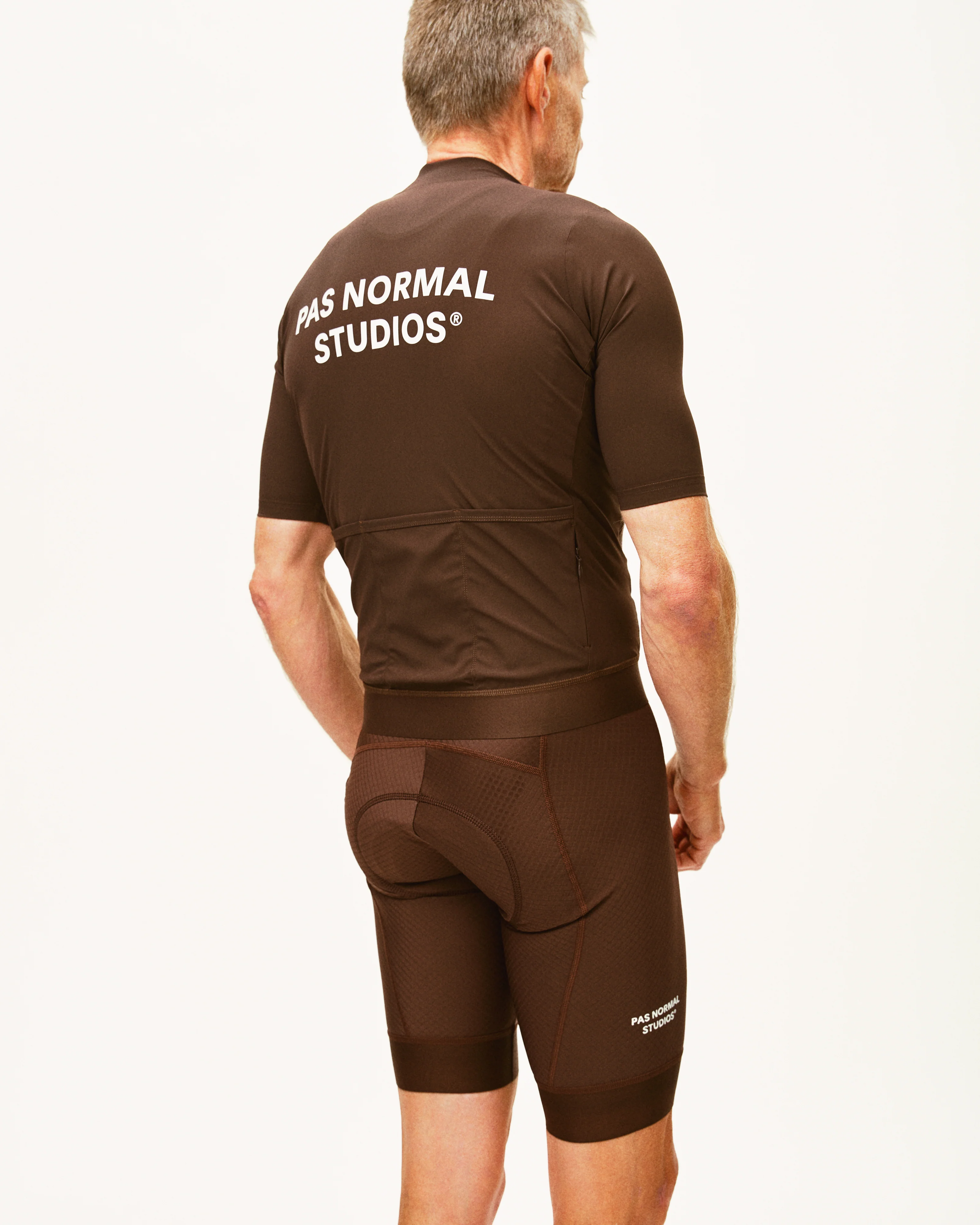 PAS NORMAL STUDIOS Essential Bib Shorts - Light Brown - Image 10