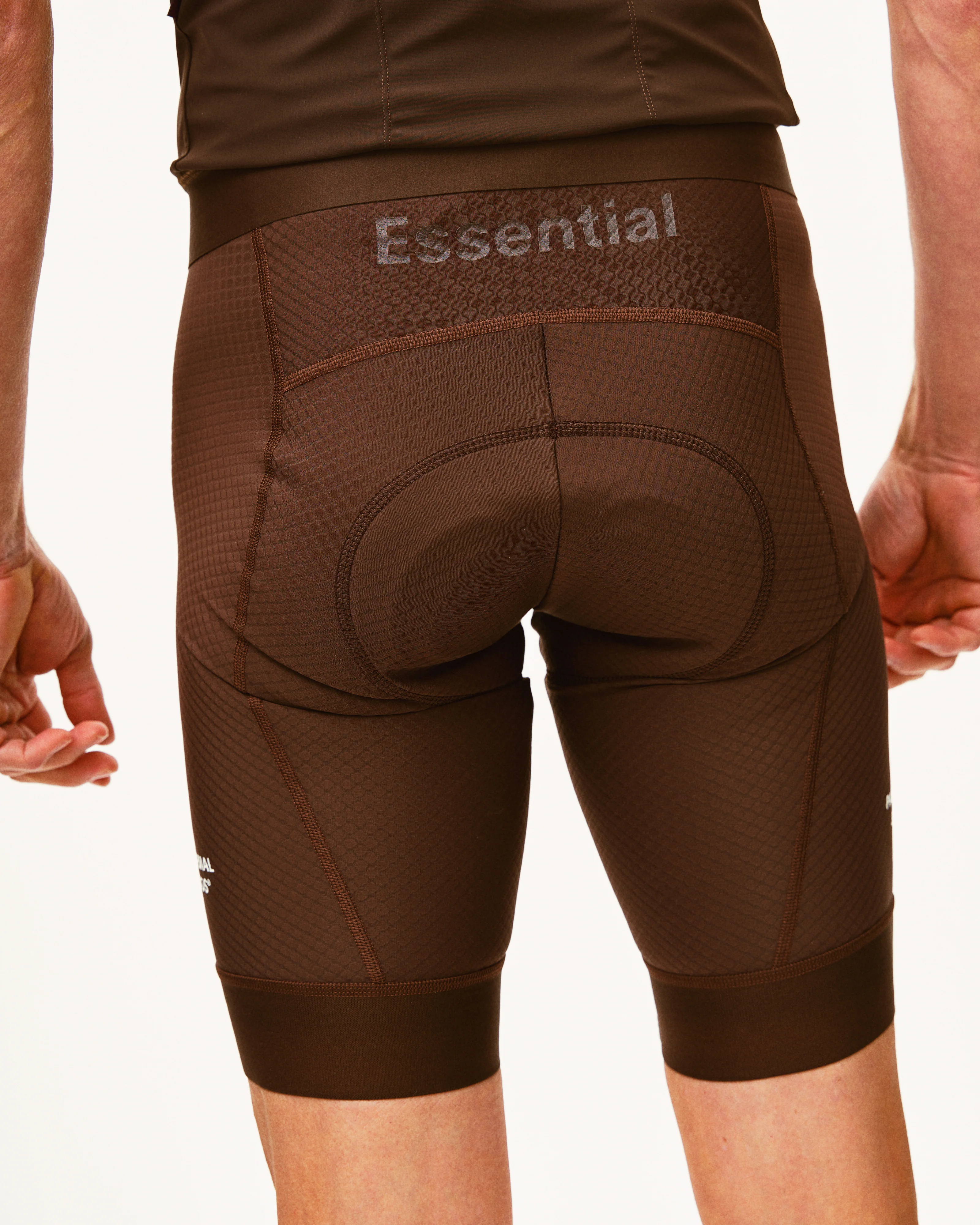 PAS NORMAL STUDIOS Essential Bib Shorts - Light Brown - Image 4