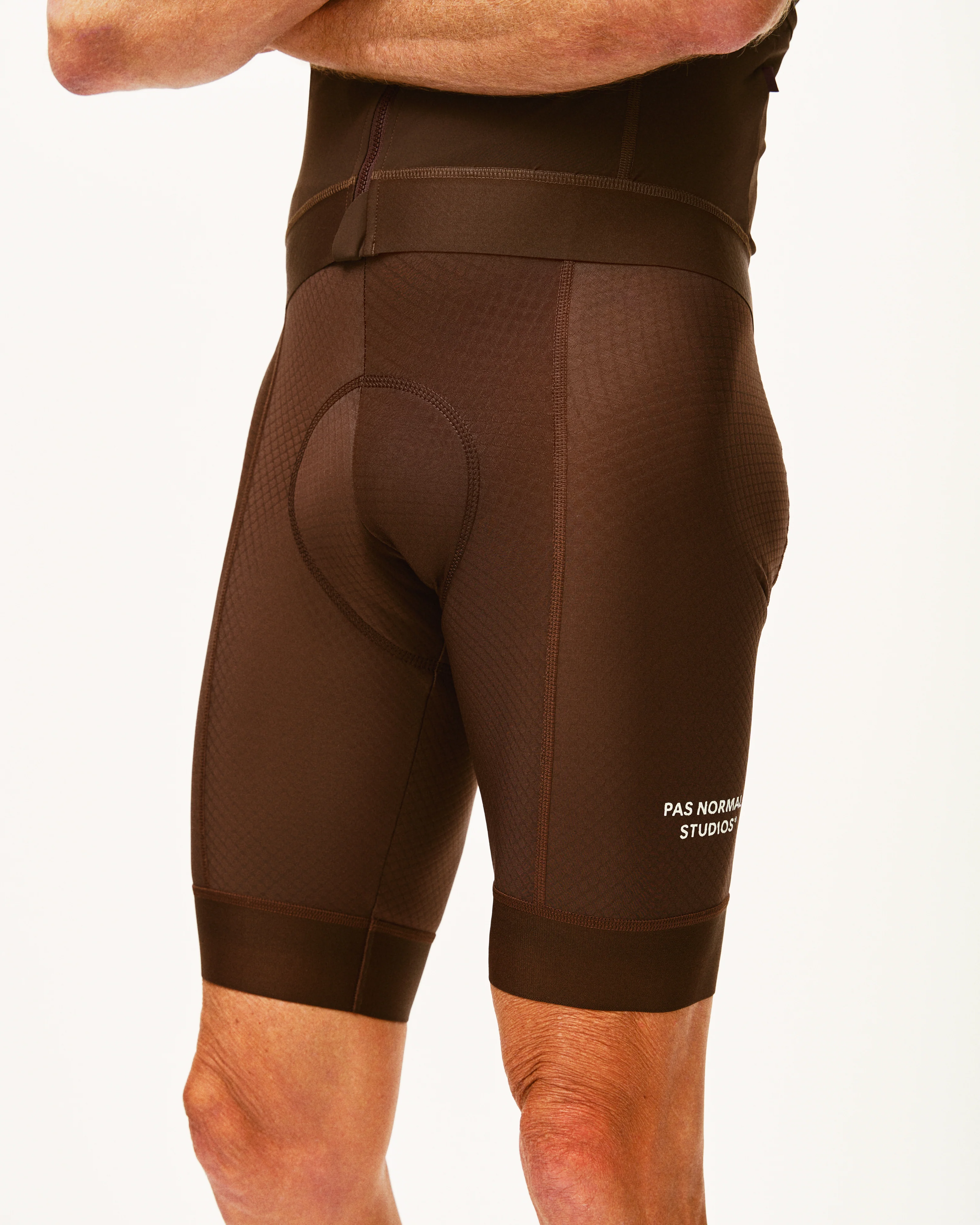 PAS NORMAL STUDIOS Essential Bib Shorts - Light Brown - Image 6