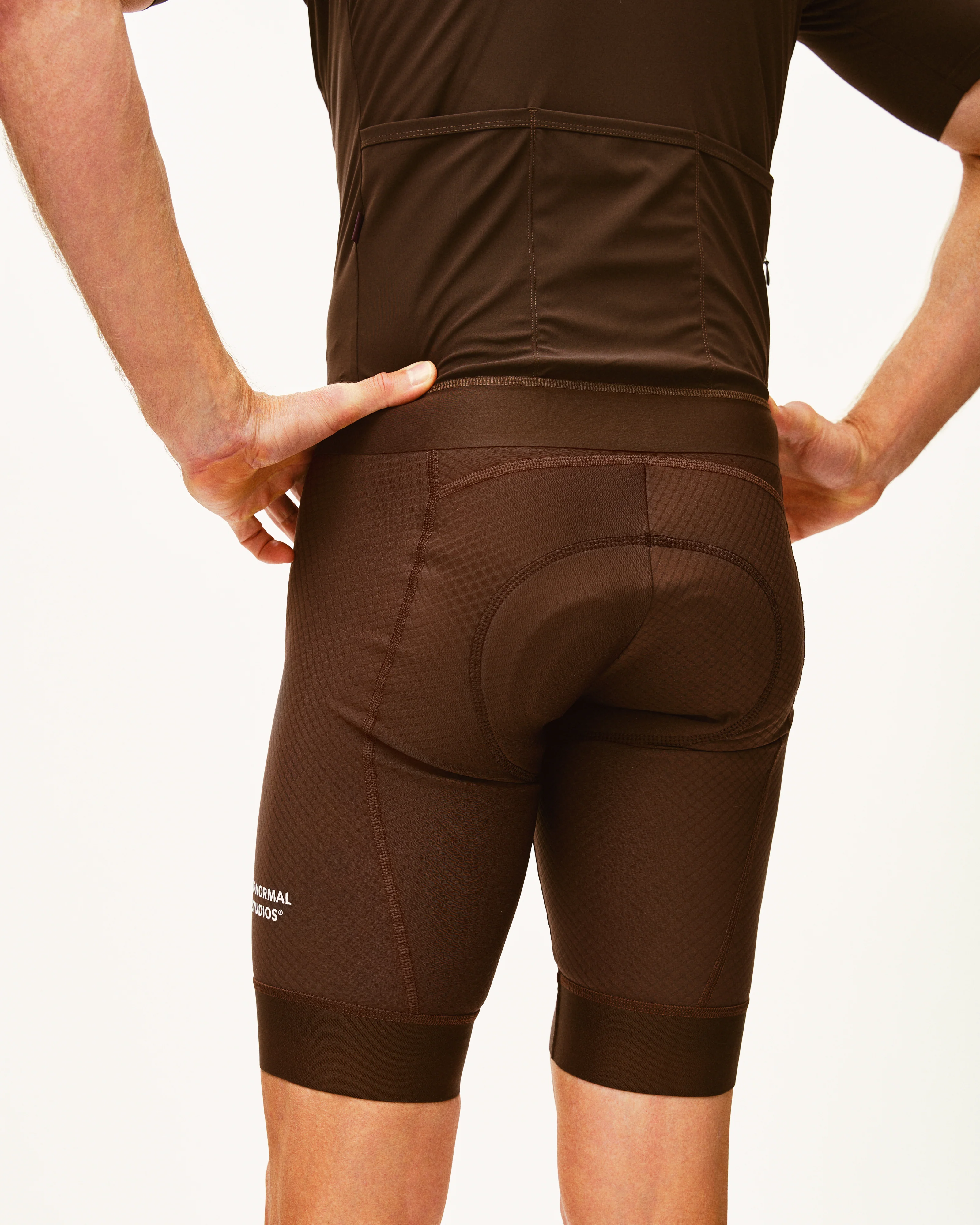 PAS NORMAL STUDIOS Essential Bib Shorts - Light Brown - Image 7