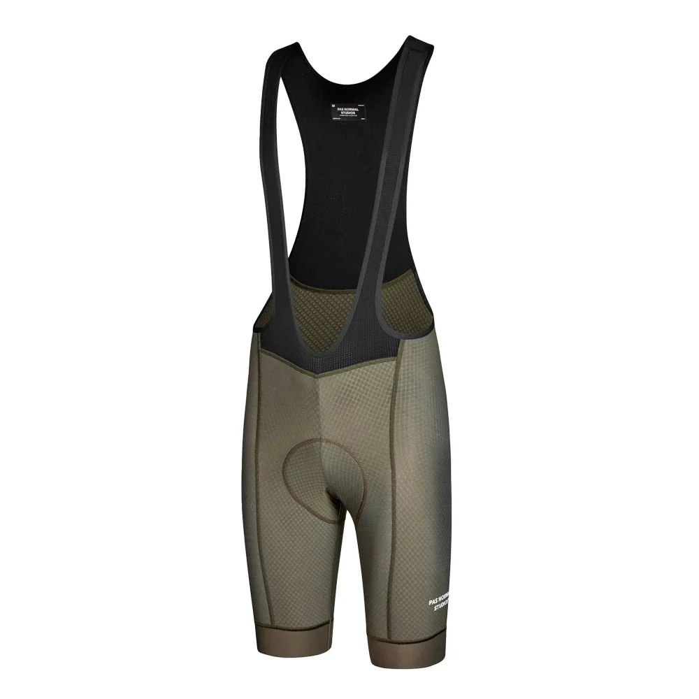PAS NORMAL STUDIOS Essential Bib Shorts - Olive Green - Image 3