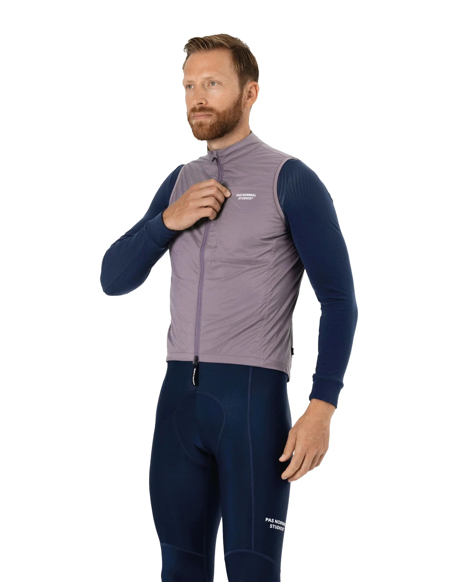 PAS NORMAL STUDIOS Essential Insulated Gilet AW22 - Dusty Purple - Image 4