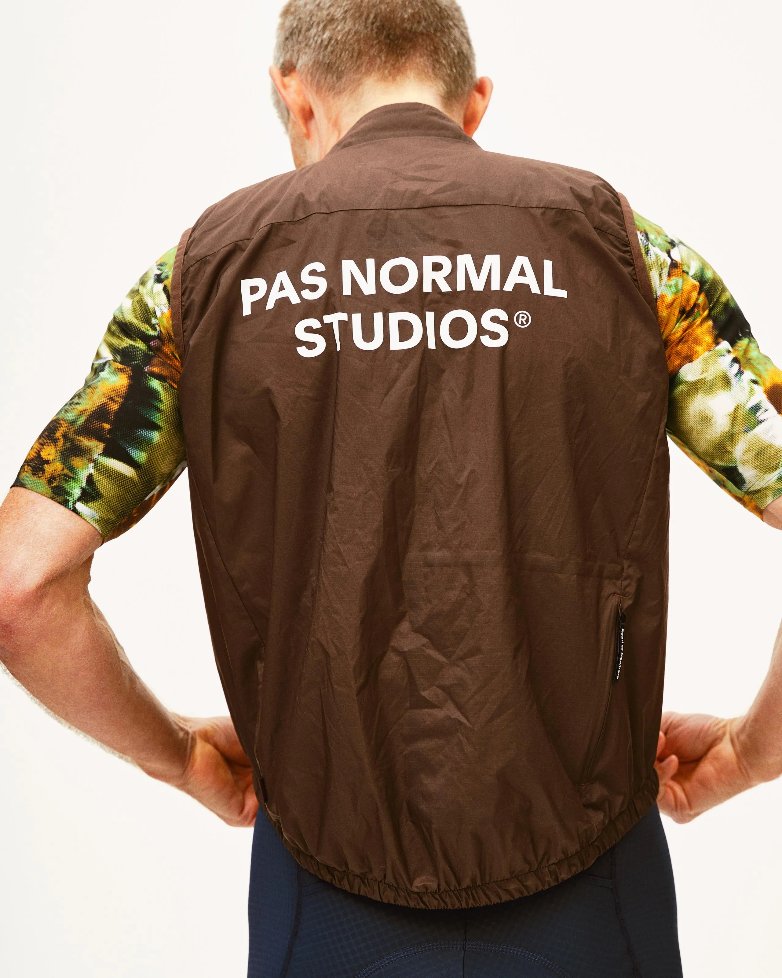 PAS NORMAL STUDIOS Essential Insulated Gilet - Light Brown - Image 3