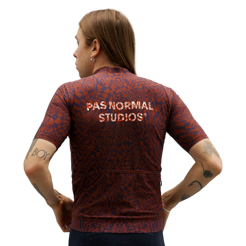 PAS NORMAL STUDIOS Essential Jersey - Check Dark Purple - Image 5