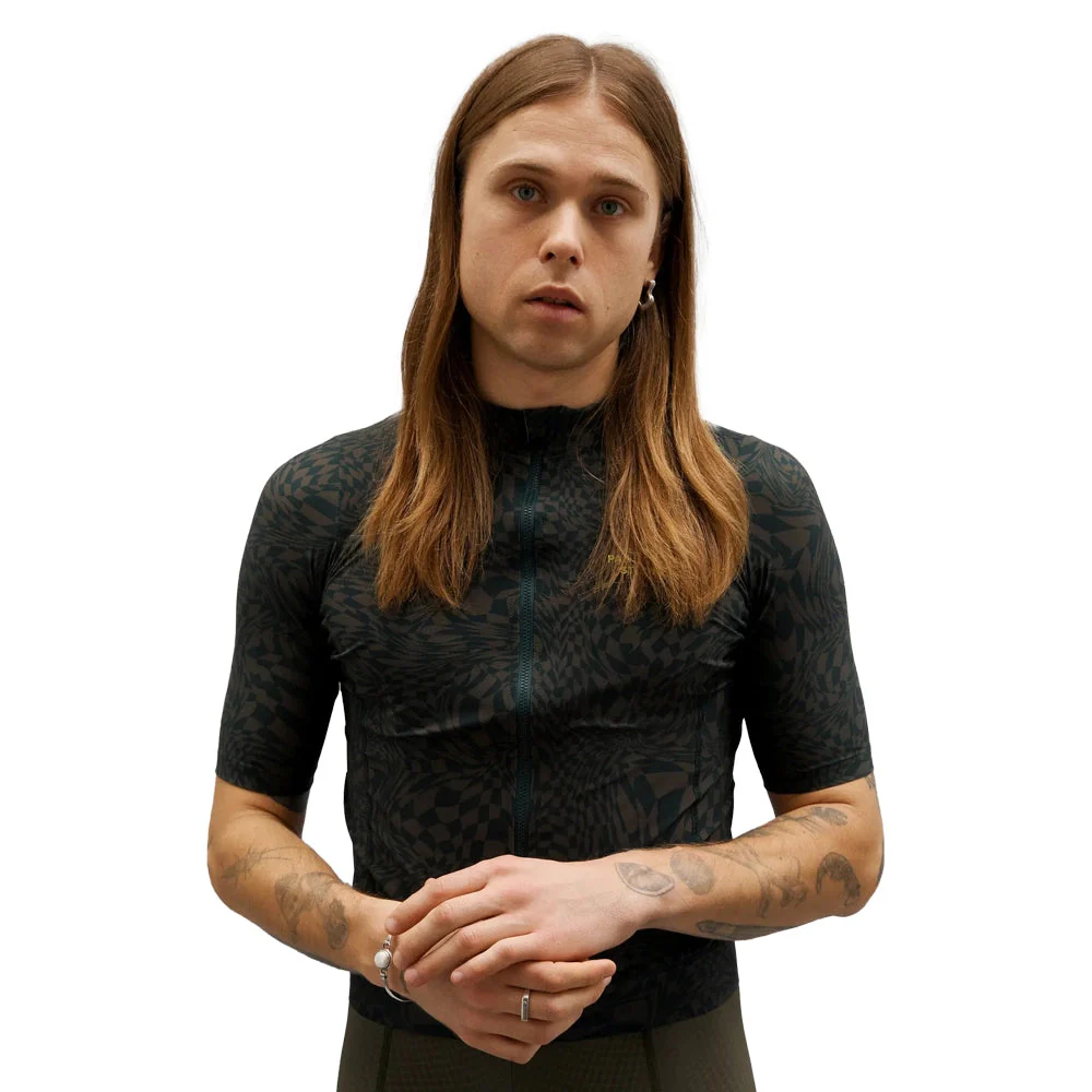 PAS NORMAL STUDIOS Essential Jersey - Check Olive Green - Image 4