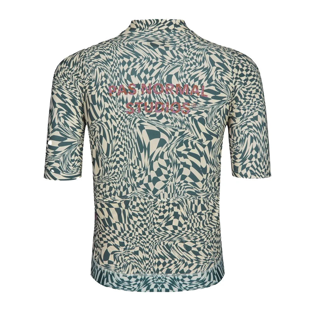 PAS NORMAL STUDIOS Essential Jersey - Check Petroleum - Image 2