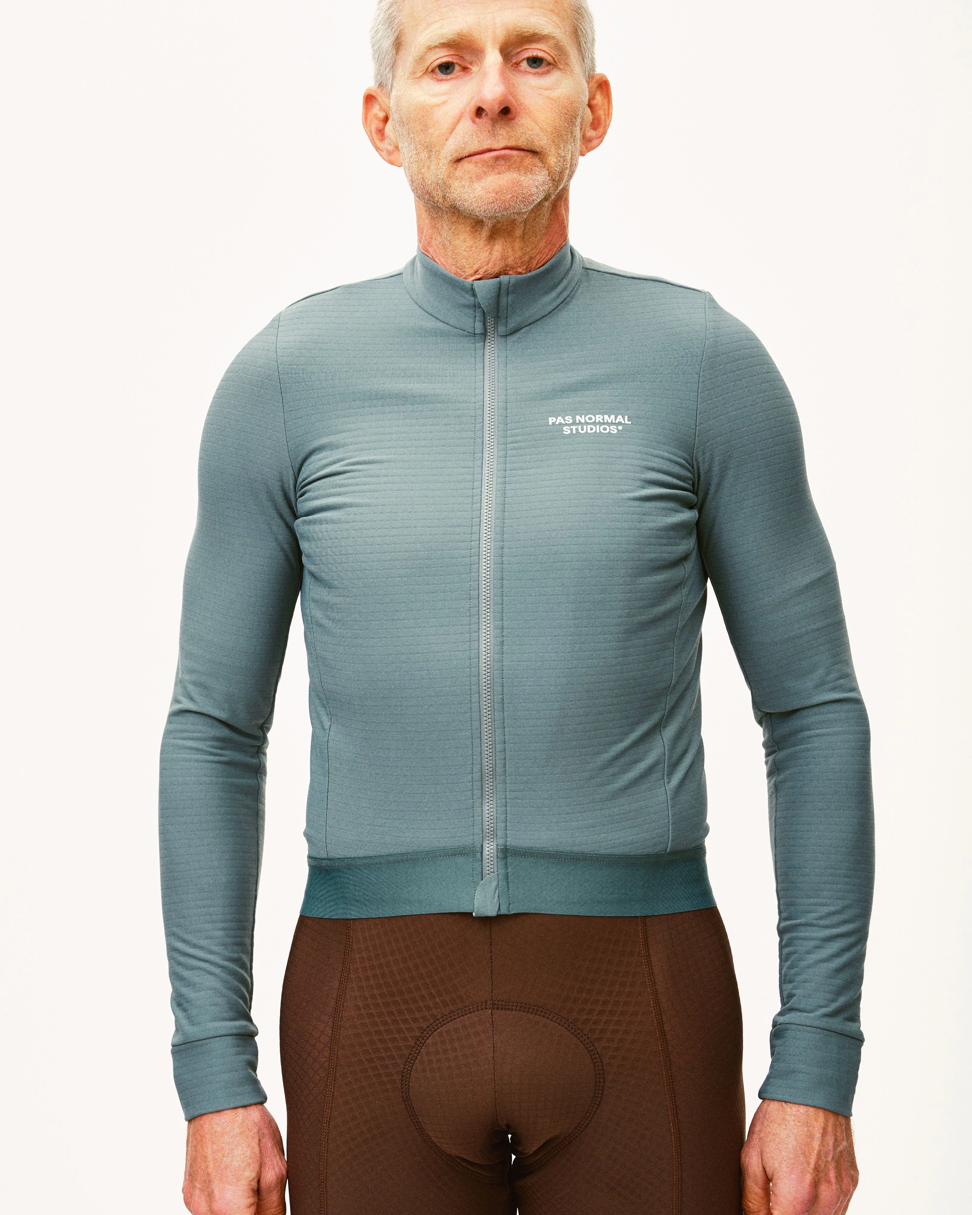 PAS NORMAL STUDIOS  Essential Long Sleeve Jersey - Grey Teal - Image 3