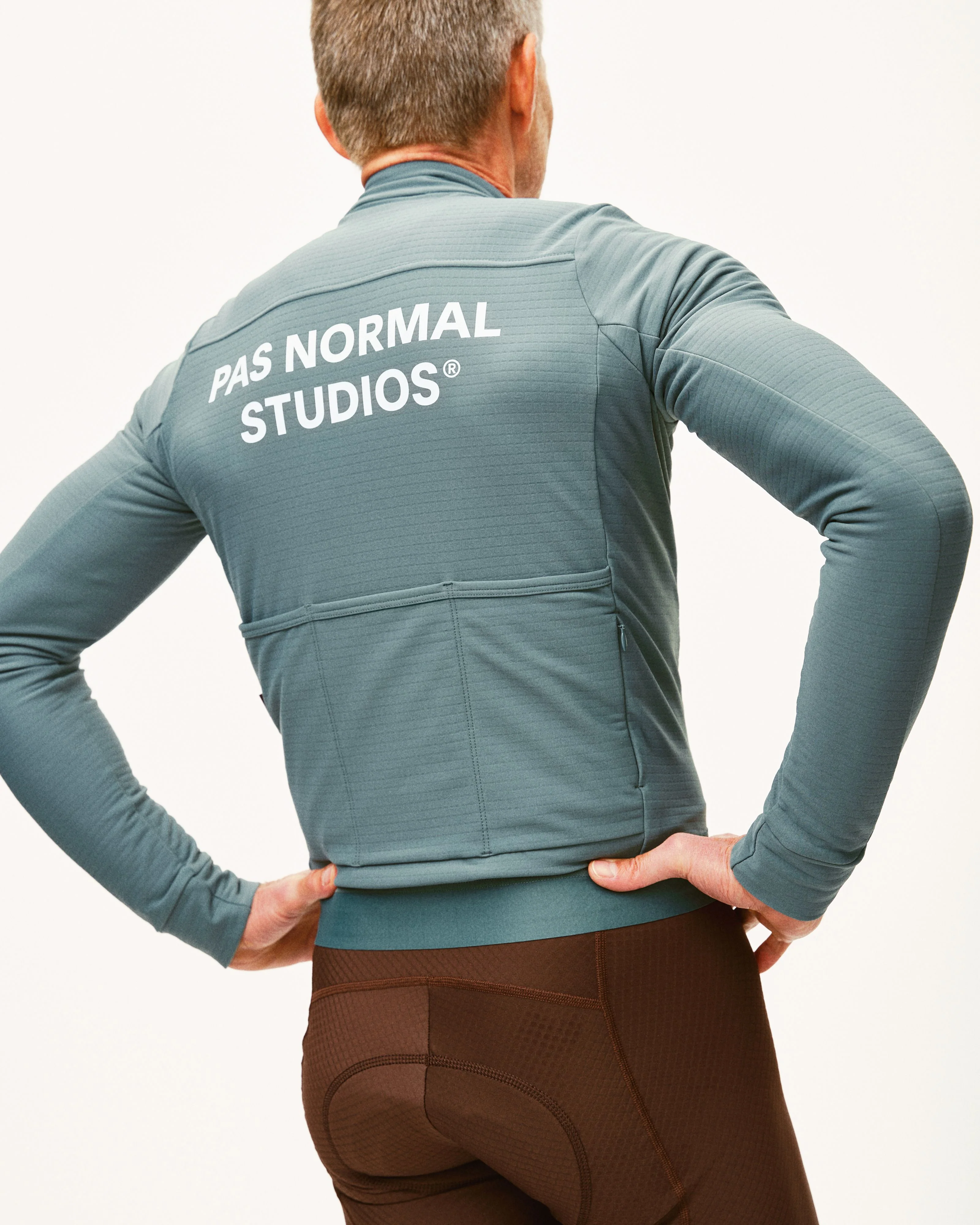 PAS NORMAL STUDIOS  Essential Long Sleeve Jersey - Grey Teal - Image 5