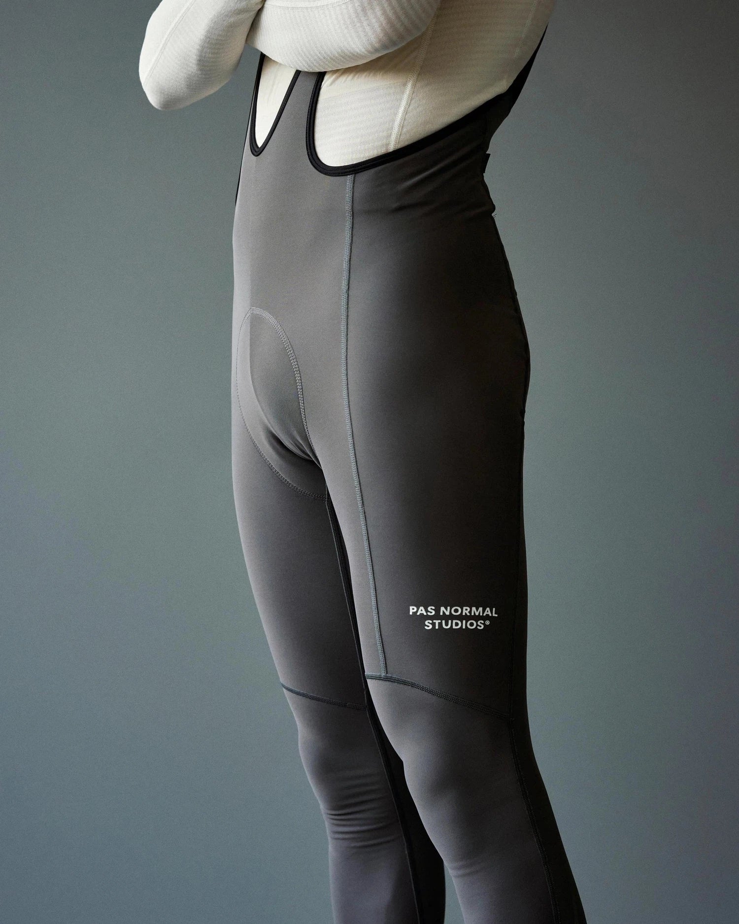 PAS NORMAL STUDIOS Essential Thermal Long Bibs - Stone Grey - Image 4