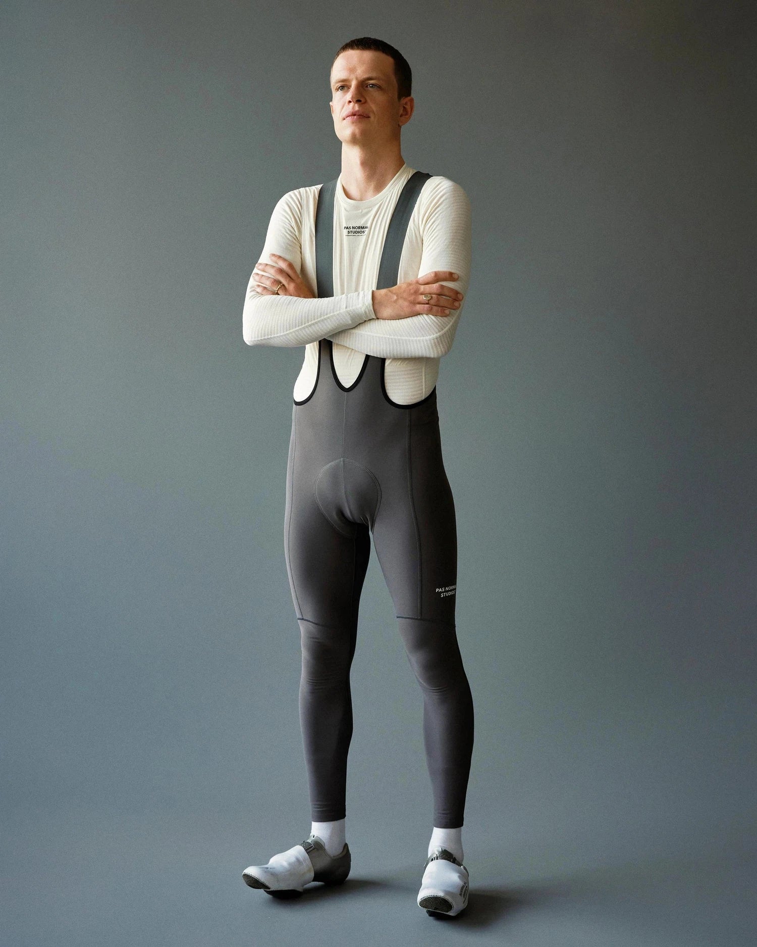 PAS NORMAL STUDIOS Essential Thermal Long Bibs - Stone Grey - Image 6