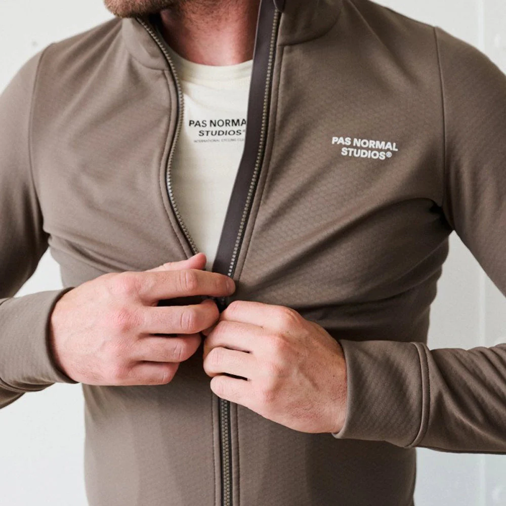 PAS NORMAL STUDIOS Essential Thermal LS Jersey - Ash Brown - Image 4