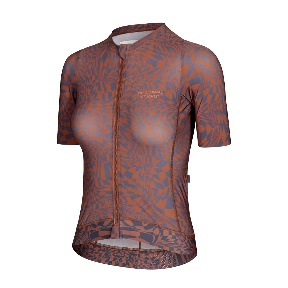 PAS NORMAL STUDIOS Essential Women Jersey - Check Dark Purple - Image 3