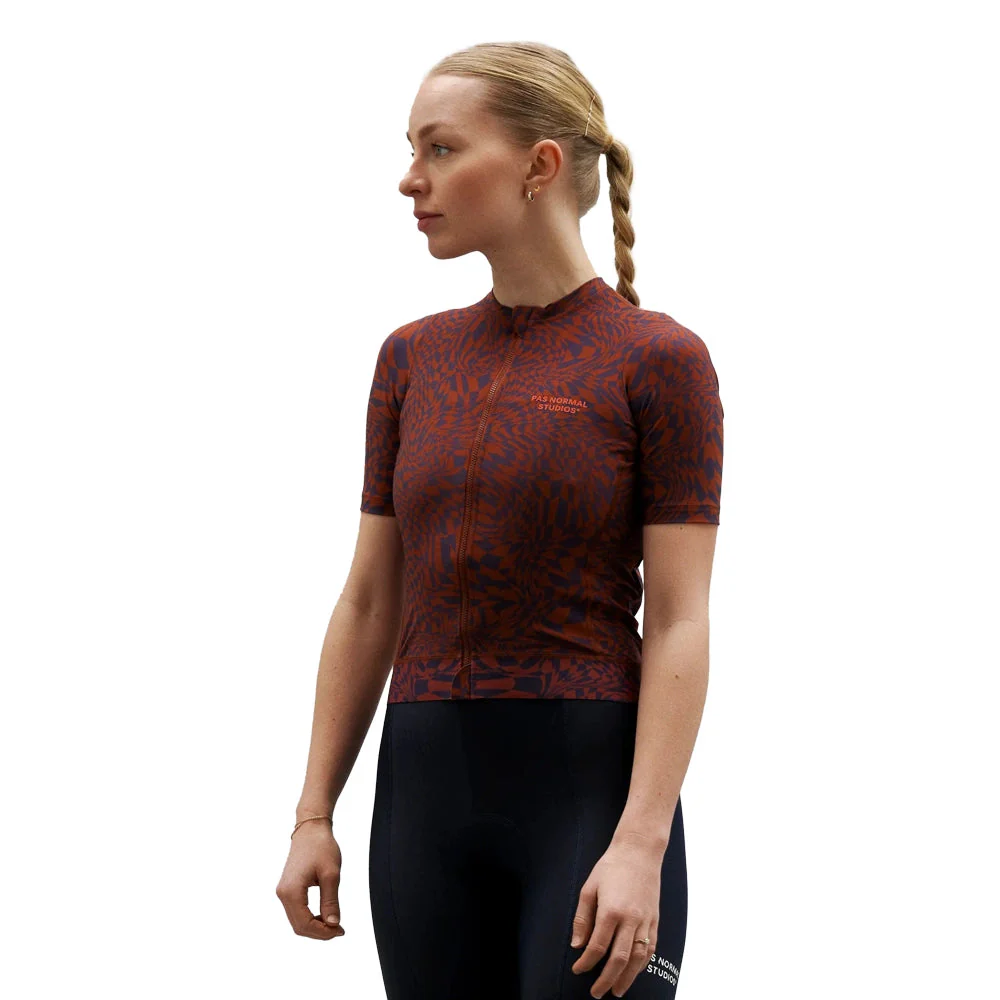 PAS NORMAL STUDIOS Essential Women Jersey - Check Dark Purple - Image 4