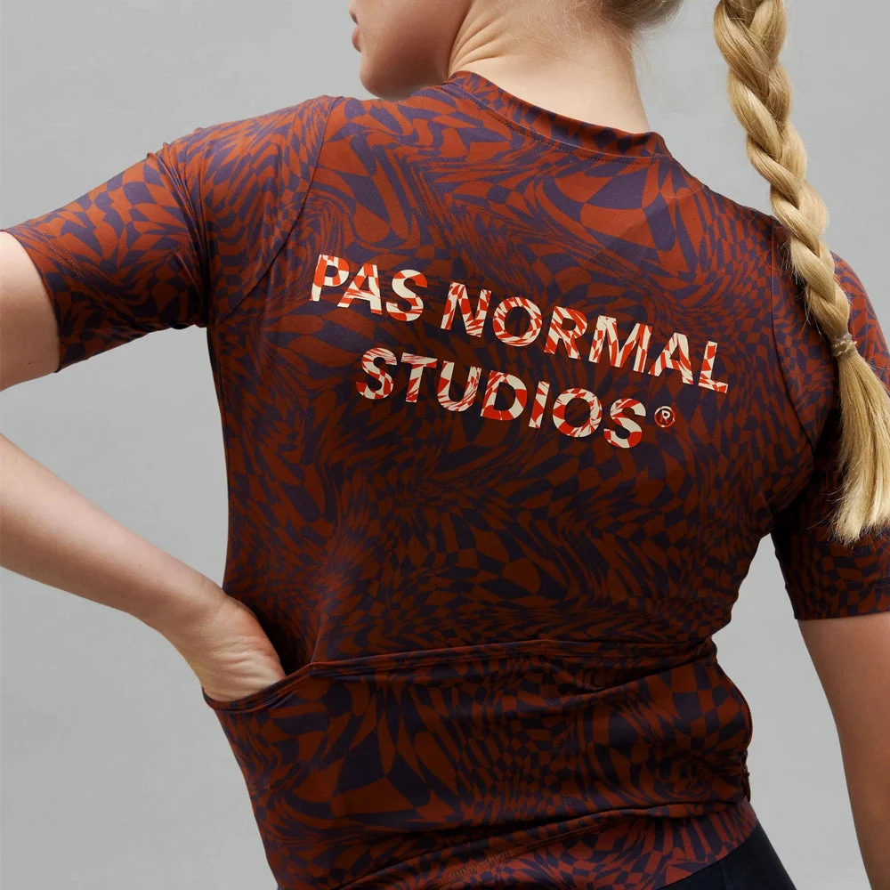 PAS NORMAL STUDIOS Essential Women Jersey - Check Dark Purple - Image 5